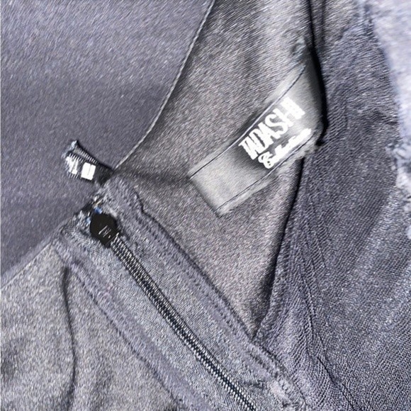 Vintage Tadashi Shoji Silk Halter Black Ruffle Pleated Chiffon Dress Size 12 - Picture 11 of 11